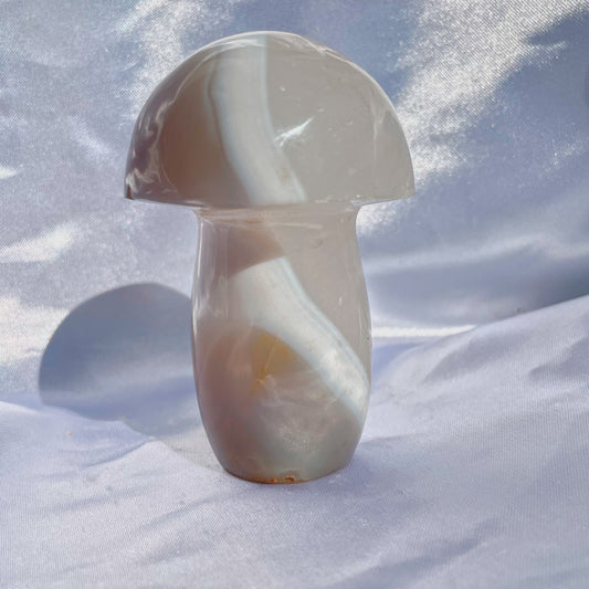 Agate W/ Quartz Mushroom