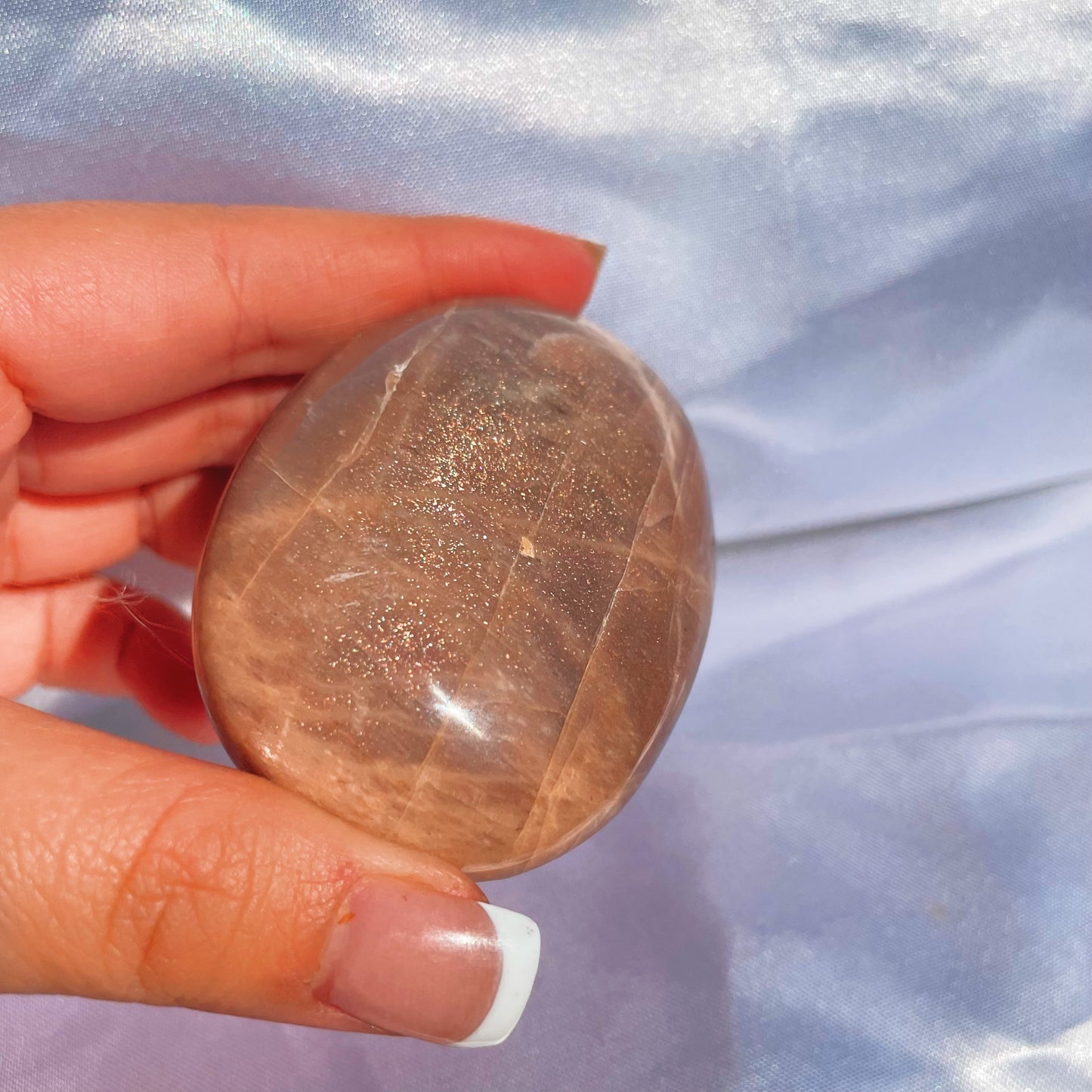 Sparkly Peach Moonstone