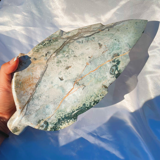 Sea Jasper Leaf Bowl