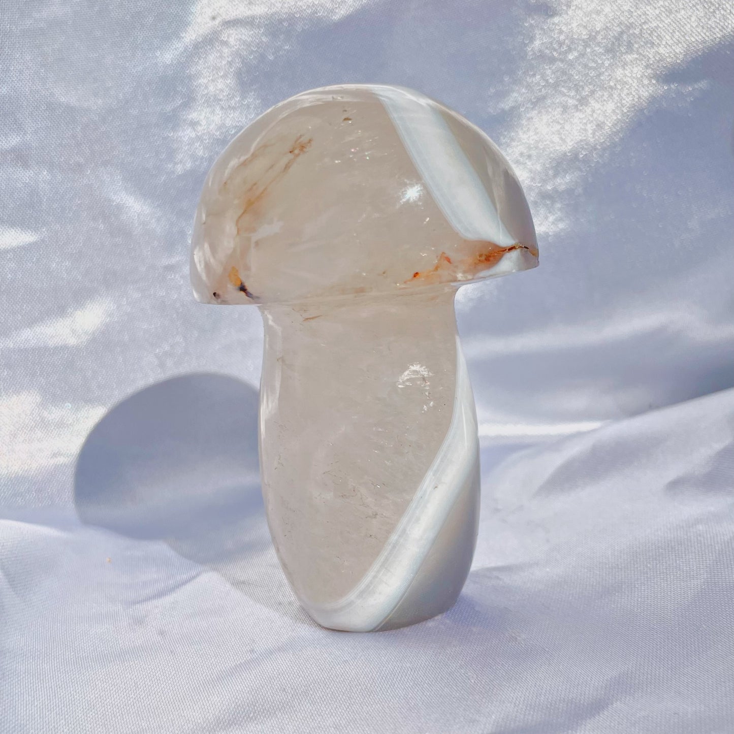 Agate W/ Quartz Mushroom