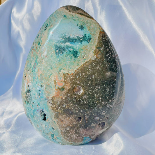 Teal Ocean Jasper Freeform