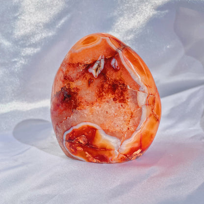 Carnelian W/ Quartz Freeform