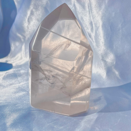 Milky Clear Quartz Tower