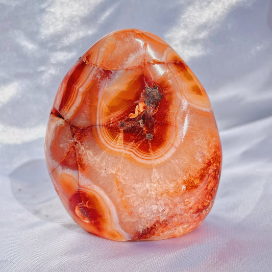 Carnelian W/ Quartz Freeform